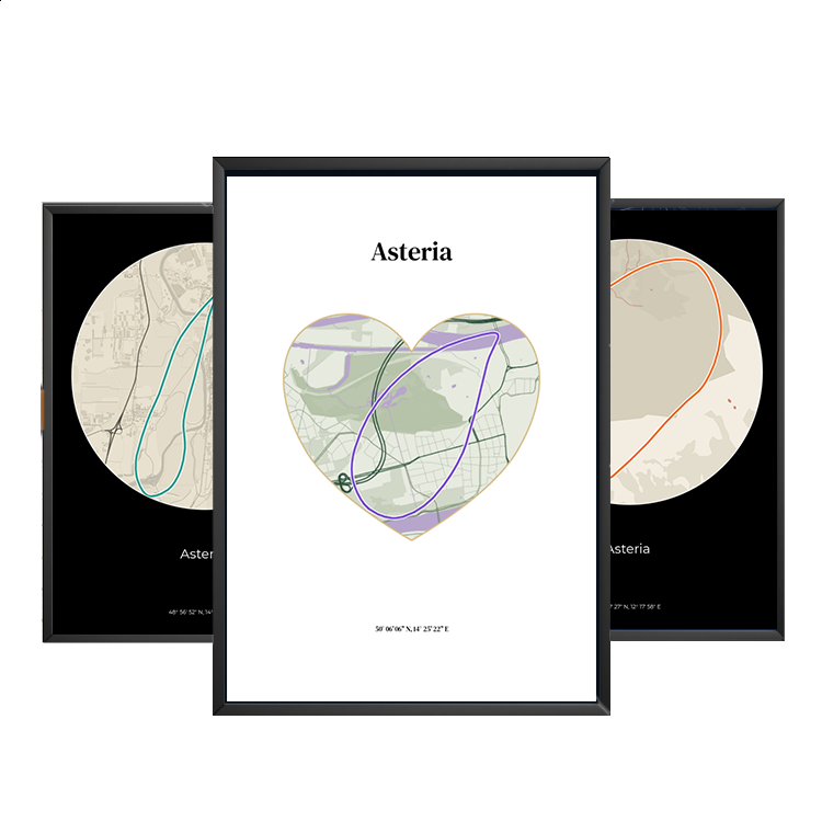 Személyre szabott útvonaltérkép – Asteria Maps